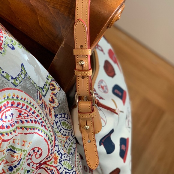 Dooney & Bourke MLB Boston Red Sox Baseball Hobo Bag - Picture 4 of 10